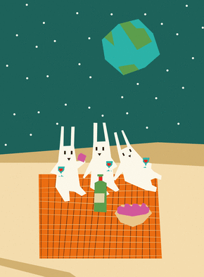 Carte Pâques lapins extraterrestres Carte amusante de Pâques
