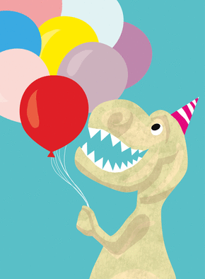Carte Dinosaure d'anniversaire Carte anniversaire enfant