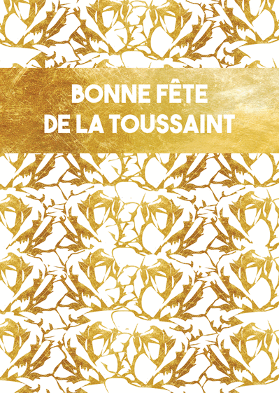 Carte Bandeau bonne fête de la Toussaint Carte de la Toussaint