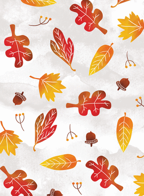 Carte Des feuilles de Novembre Carte d'octobre