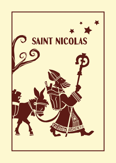 Carte Tableau de Saint Nicolas Carte saint nicolas