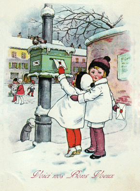 6er Pack Cartes de Vœux Noël Merci cartes retro Force papier carte postale