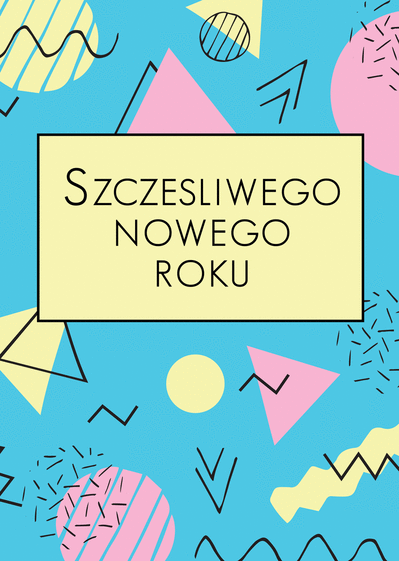 Carte bonne année 2024 en polonais Carte bonne année 2024 en plusieurs langues