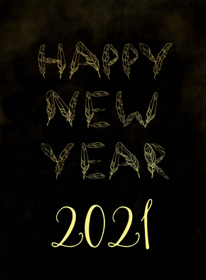 Carte Happy New Year 21 En Plumes Envoyer Une Carte Bonne Annee 21 En Plusieurs Langues Des 0 99 Merci Facteur