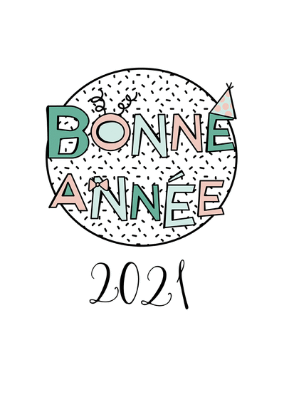 Carte de voeux 2022 festive Carte de voeux 2022
