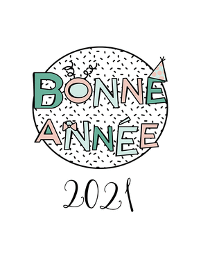 Carte de voeux 2022 festive Carte de voeux 2022