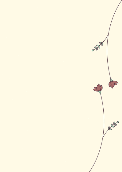 Carte Faire-part de décès petites fleurs Faire-part de décès