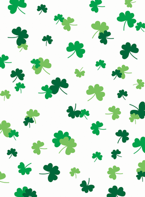 Carte Couverte de trèfles de chance Carte Saint Patrick