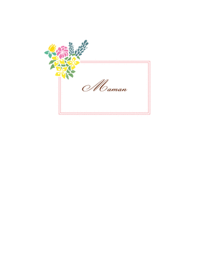 Carte Simplement maman Carte bonne fête maman personnalisée