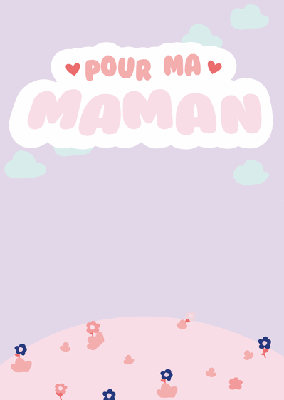 Carte Pour ma maman personnalisable Carte bonne fête maman personnalisée