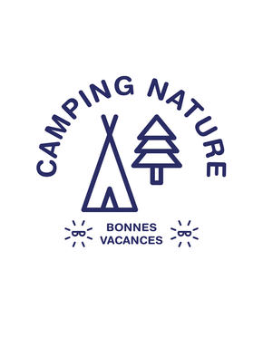 Carte Camping nature Bonnes vacances Carte de vacances