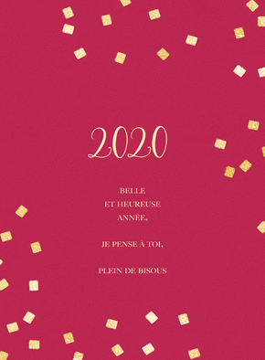 Plein de bisous pour la nouvelle ann&eacute;e 2020 