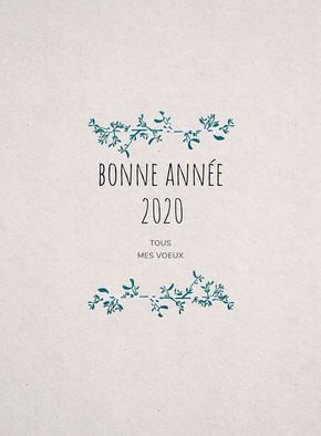 bonne ann&eacute;e 2020 entour&eacute;e de gui