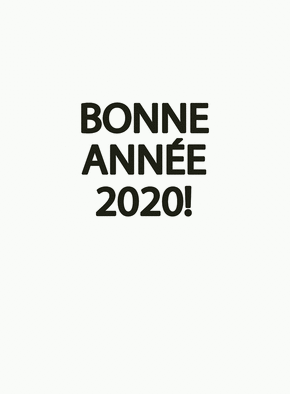 Simplement bonne ann&eacute;e 2020 