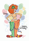 Sexy Happy birthday du clown