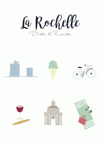 Carte Incontournables de La Rochelle Carte postale France