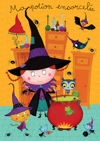 Carte Potion de sorcière pour Halloween Carte Halloween pour enfant