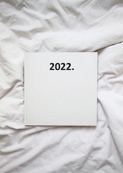Carte Bonne année 2022 minimaliste Carte de voeux tendance 2022