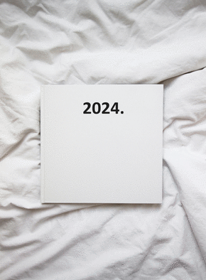 Carte Bonne année 2024 minimaliste Carte de voeux tendance 2024