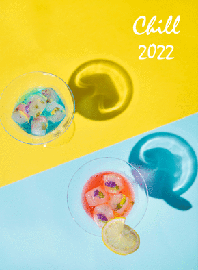 Carte Chill the new year 2022 Carte de voeux tendance 2022