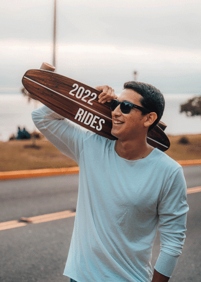 Carte Rides the new year 2022 Carte de voeux tendance 2022