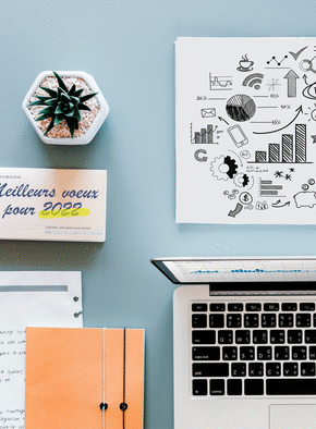 Carte Bureau de startup en 2022 Carte de voeux entreprise informatique 2022