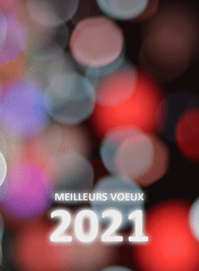 Carte Vos voeux 2022 sur des lueurs Carte de voeux entreprise personnalisable 2022