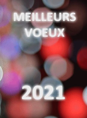 Carte Meilleurs voeux 2021 et lueurs Carte de voeux entreprise originale 2021