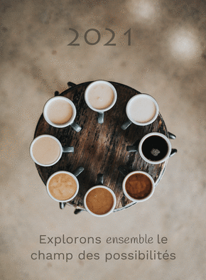 Carte Le champ des possibilités pour 2021 Carte de voeux entreprise originale 2021