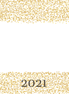Carte Confettis dorés de bonne année 2022 Carte de voeux entreprise personnalisable 2022