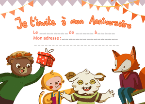 Carte Invitation Fete D Anniversaire Envoyer Une Carte Invitation Anniversaire Enfant Des 0 99 Merci Facteur
