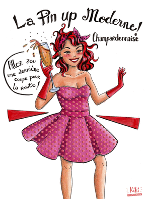 Carte La pin up Moderne Champardennaise Carte postale France