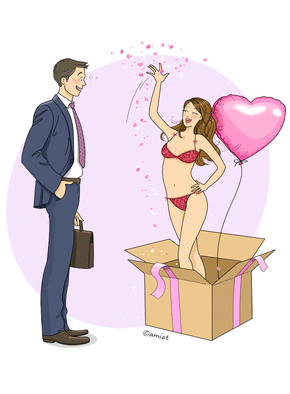 Carte Cadeau sexy de la Saint Valentin Carte Saint Valentin humour