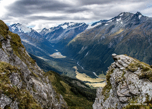 Carte Spectaculaire vallée de Matukituki en Nouvelle-Zélande Carte postale Nouvelle-Zélande