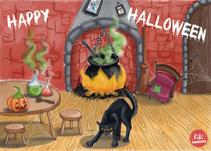 Carte Maison d`Halloween effrayante Carte halloween