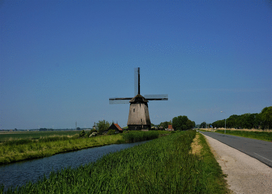Carte Moulins de Hollande aux Pays-Bas Carte postale de voyage