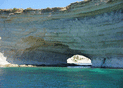 La grotte bleue à Malte