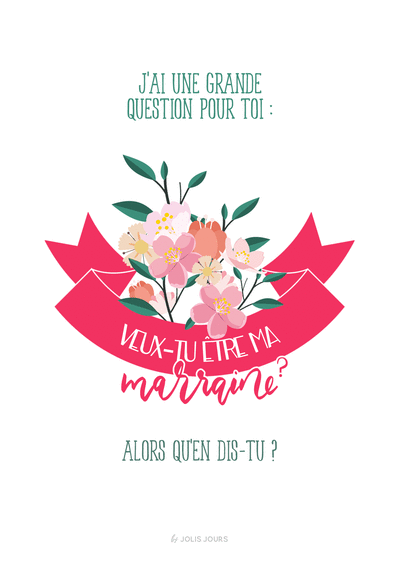 Carte Veux-tu être ma marraine Carte d'annonce de grossesse