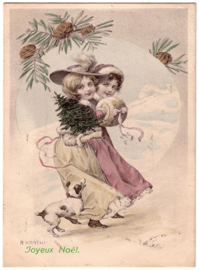 Carte  ancienne joyeux noel Carte ancienne Noël