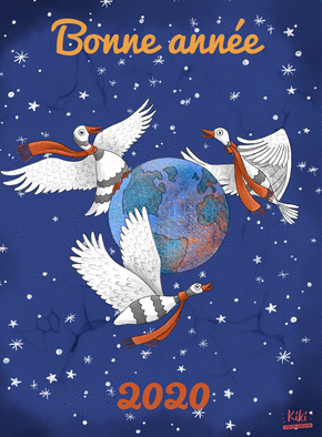 Bonne ann&eacute;e trois oies magiques