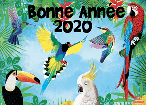 Bonne nouvelle ann&eacute;e avec des oiseaux