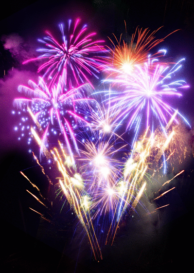 Carte Un feu d`artifice de bonheur Carte de voeux personnalisable 2021