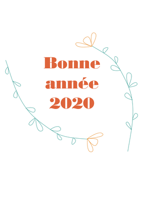 Voeux floral et discret