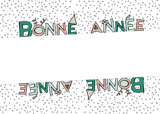 Carte Bonne année 2021 en lettres rigolotes Carte de voeux personnalisable 2021