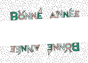 Carte Bonne année 2021 en lettres rigolotes Carte de voeux personnalisable 2021