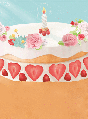 Carte Délicieux gâteau d`anniversaire Carte anniversaire personnalisée