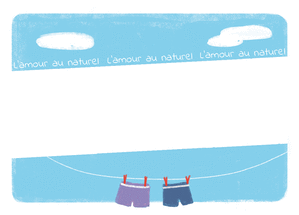 Carte L`amour au naturel deux hommes Carte Saint Valentin personnalisée