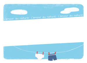 Carte L`amour au naturel un homme une femme Carte Saint Valentin personnalisée