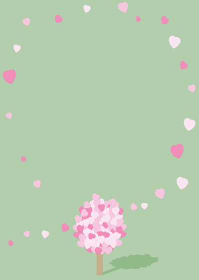 Carte Des coeurs qui volent au vent Carte Saint Valentin personnalisée