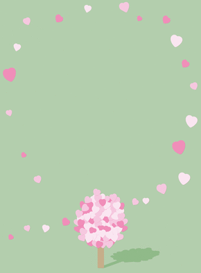 Carte Des coeurs qui volent au vent Carte Saint Valentin personnalisée